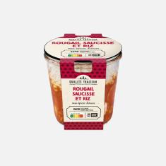 Rougail saucisses aux épices douces et son riz basmati