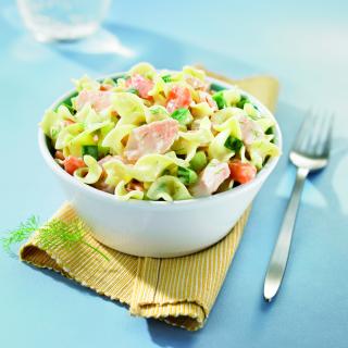 Fusilli aux deux saumons