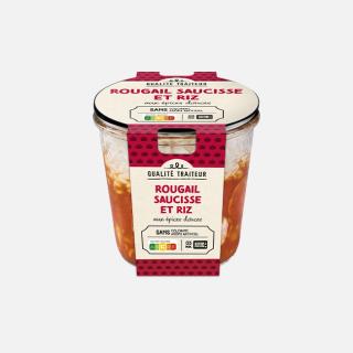 Rougail saucisses aux épices douces et son riz basmati
