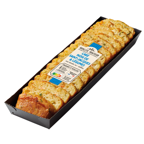 Cake Qualité traiteur, noix de saint jacques