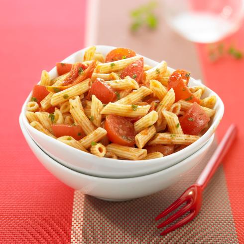 Mini penne et tomates à l'italienne