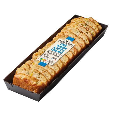 Cake au saumon et petits légumes Qualité traiteur